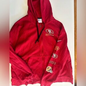49ers Nike Red Sweater
